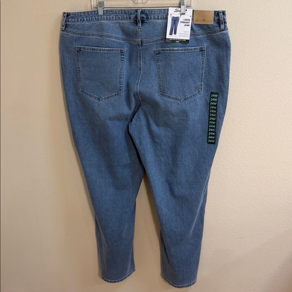 NWT Size 24W Seven7 Loose Straight Jean - Picture 4 of 9
